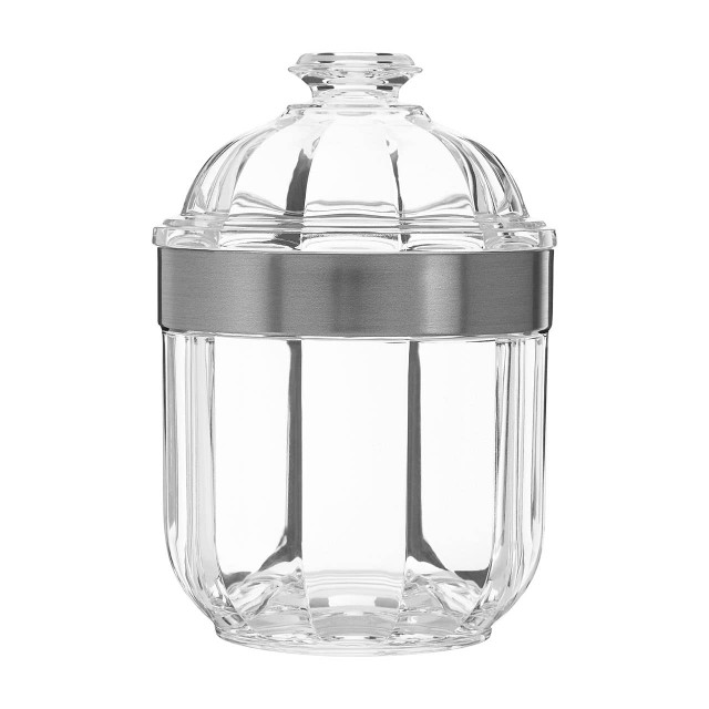 premier housewares Guan Small Silver Acrylic Storage Jar