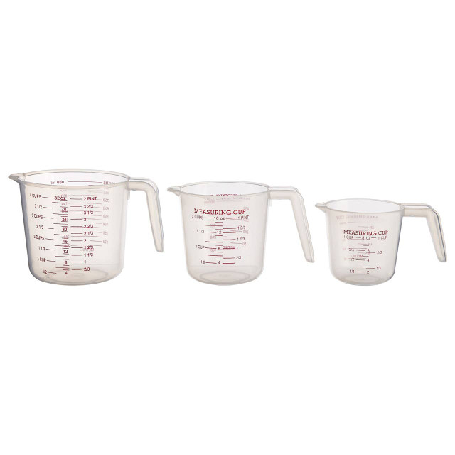 premier housewares Guluna Set of Three Clear Plastic Measuring Jugs