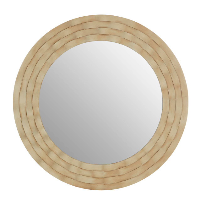 Premier Housewares Gwenn Round Wall Mirror With Antique Silver Finish