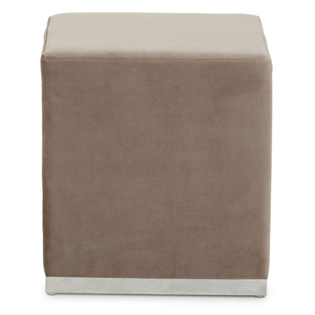 premier housewares Hagen Mink And Silver Square Stool