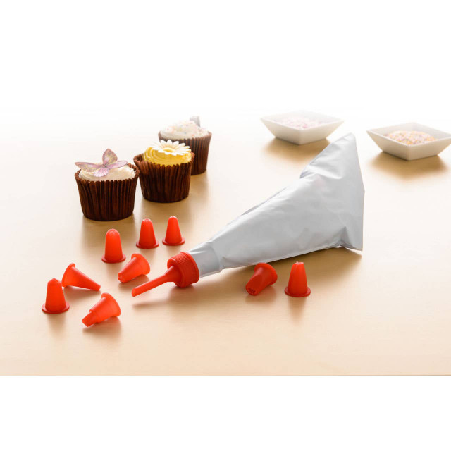 Premier Housewares Hallie Cake Decorating Set With 10 Plastic Nozzles