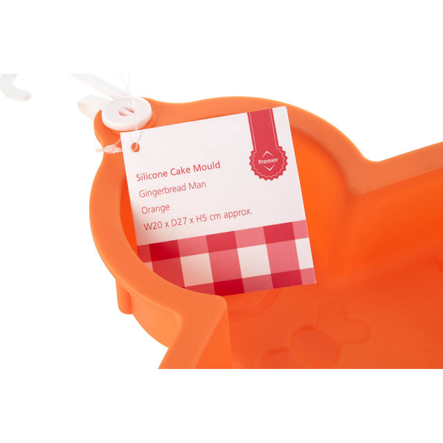 Premier Housewares Hallie Gingerbread Man Orange Cake Mould