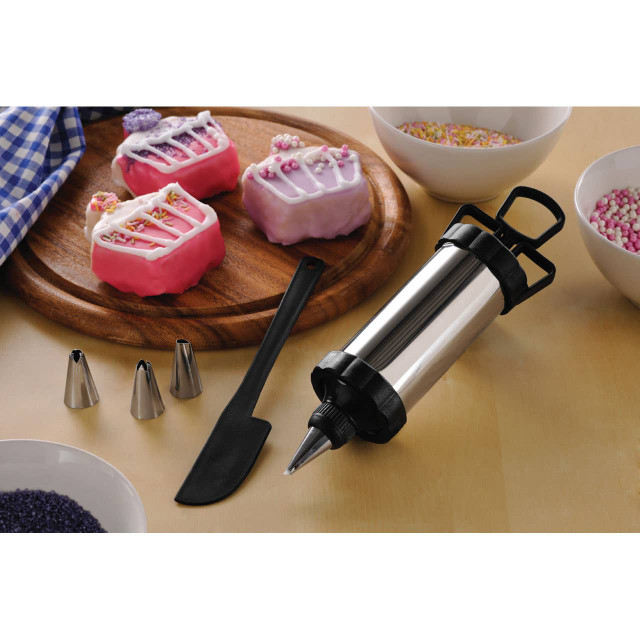 Premier Housewares Hallie Icing Syringe Set With Nozzles And Spatula