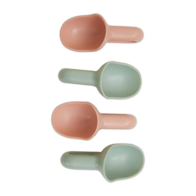 Premier Housewares Hallie Set Of Four Mini Scoops In Pink And Mint Green