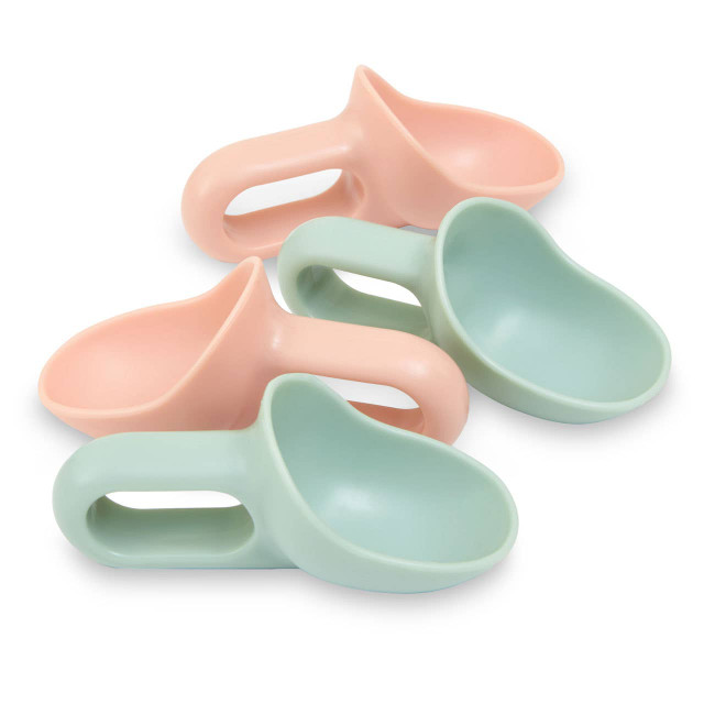 premier housewares Hallie Set Of Four Mini Scoops in Pink and Mint Green