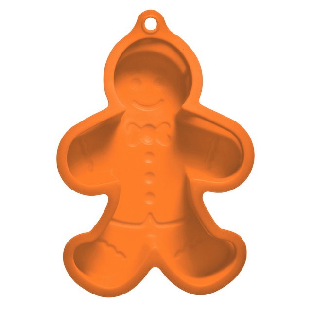 premier housewares Hallie Silicone Gingerbread Man Orange Cake Mould