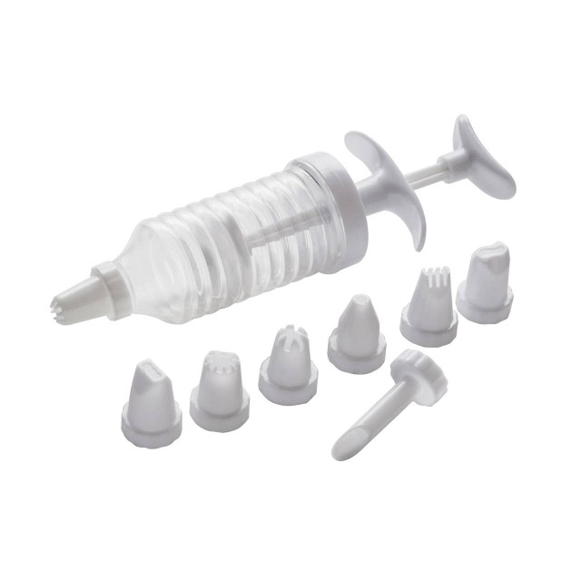 premier housewares Hallie White And Clear Pp Cake Decorating Set