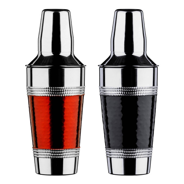 Premier Housewares Hammered Black Band Cocktail Shaker