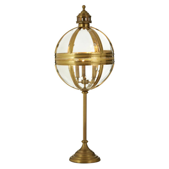 Premier Housewares Hampstead Brass Finish Table Lamp