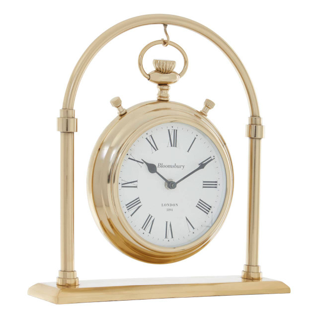 Premier Housewares Hampstead Large Round Mantel Clock