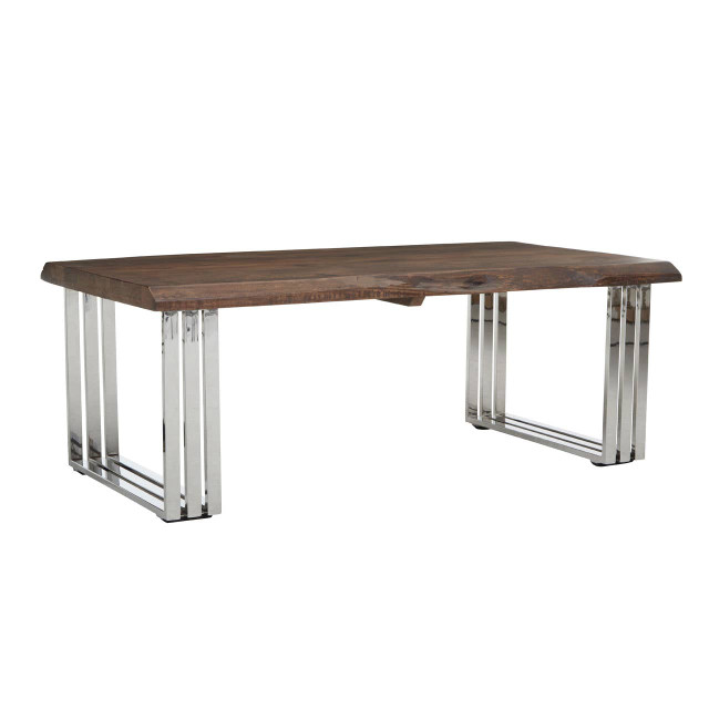 Premier Housewares Hampstead Natural And Silver Coffee Table
