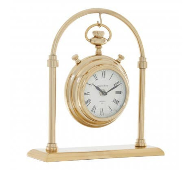 Premier Housewares Hampstead Small Round Mantel Clock