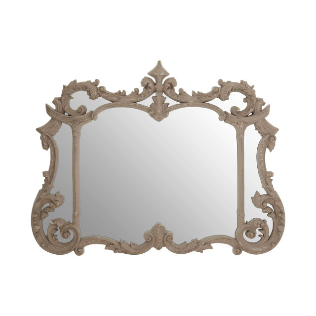 premier housewares Haniel Antique Grey Finish Ornate Wall Mirror
