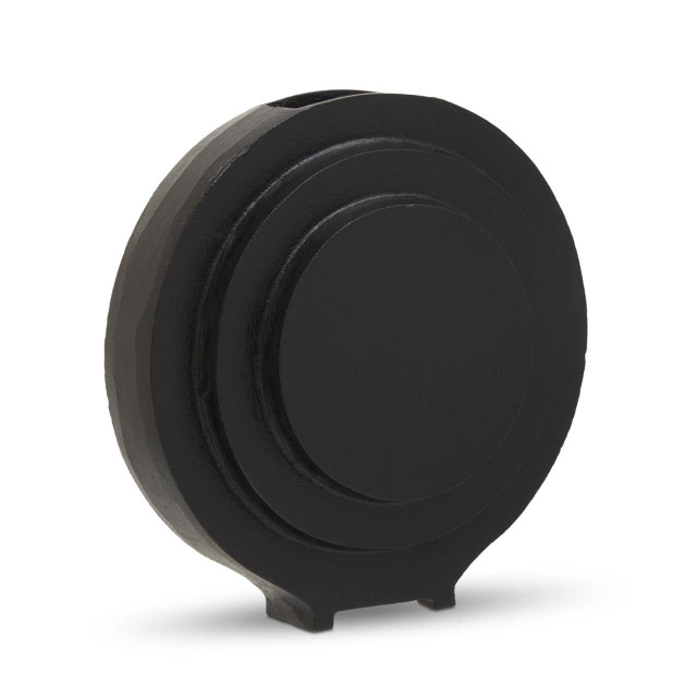 Premier Housewares Hapax Round Matt Black Finish Vase