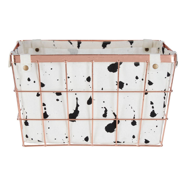 premier housewares Harga Rose Gold Iron Wireframe Basket