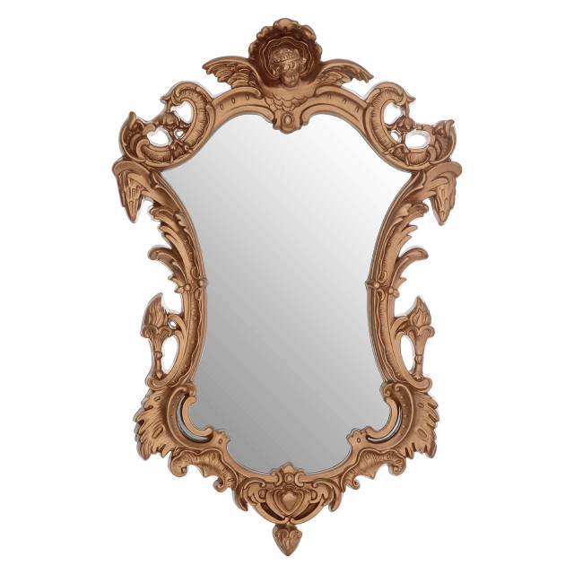 premier housewares Hasse Neo-Classical Gold Finish Wall Mirror