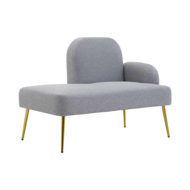 Premier Housewares Heather Grey Right Hand Chaise Longue