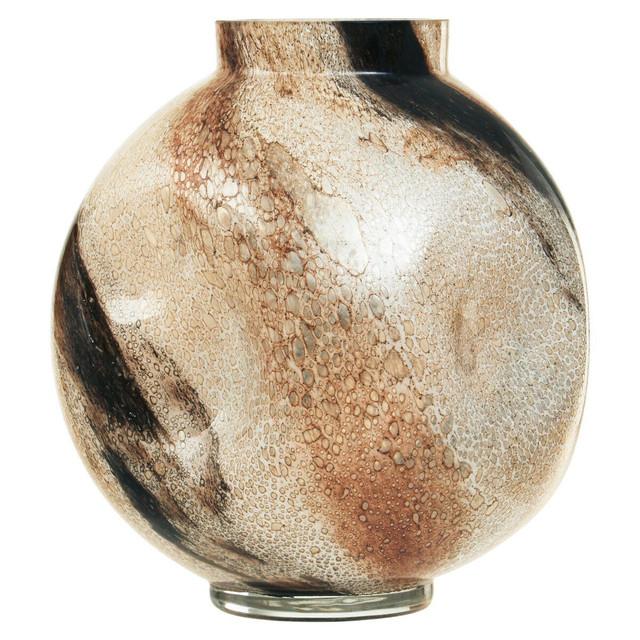 Premier Housewares Heba Brushstroke Design Large Glass Vase