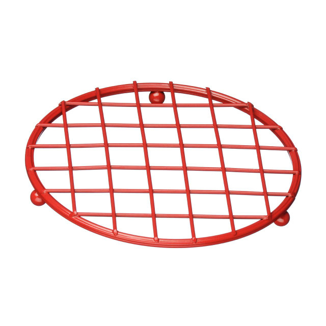 premier housewares Helix Red Powder Coated Round Trivet