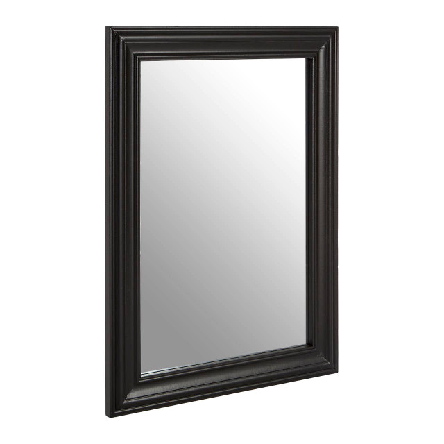 Premier Housewares Henley Black Wooden Framed Wall Mirror