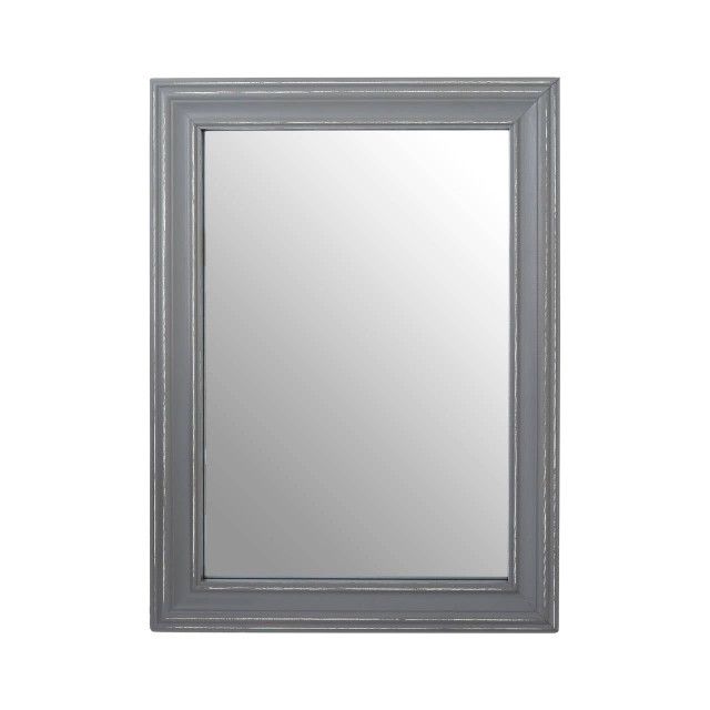 premier housewares Henley Grey Wooden Frame Wall Mirror