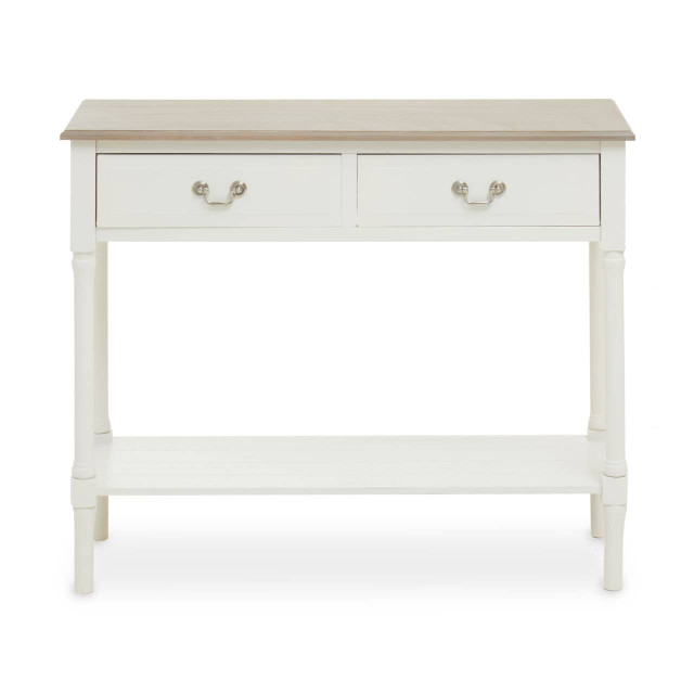 Premier Housewares Heritage 2 Drawer Ivory Console Table