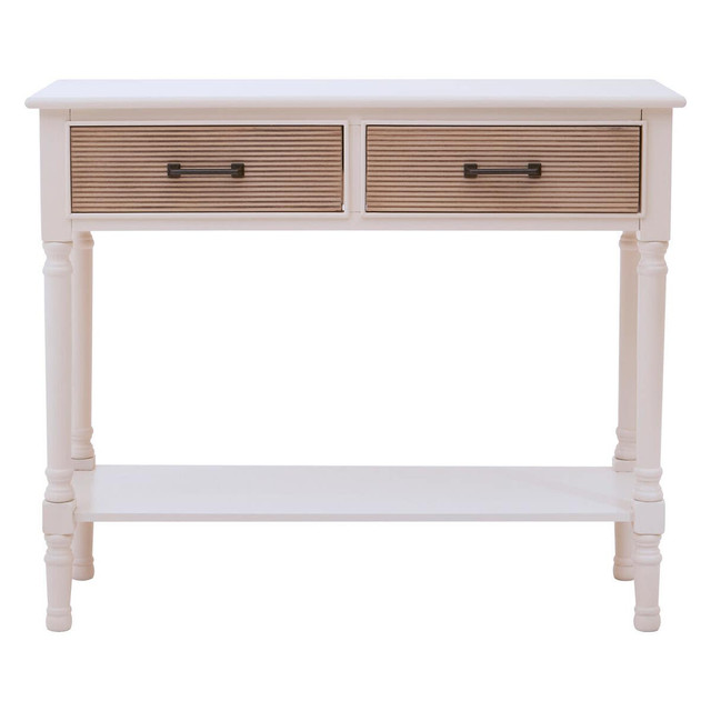Premier Housewares Heritage 2 Drawers Pearl White Console Table