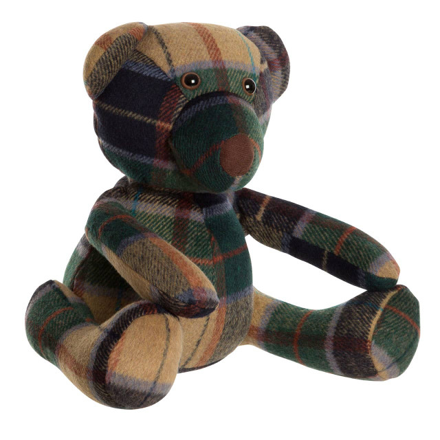 premier housewares Heritage Green Check Bear Door Stop