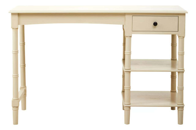 Premier Housewares Heritage Ivory Desk With Drawer And Shelves
