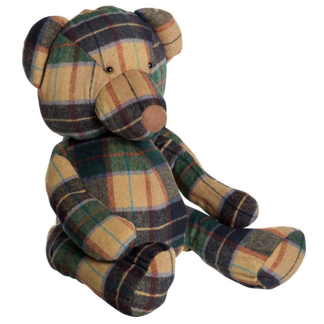 premier housewares Heritage Large Green Check Bear Door Stop