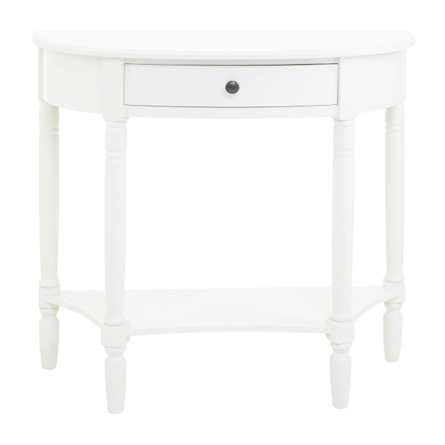 premier housewares Heritage Semi Circle One Drawer Console Table