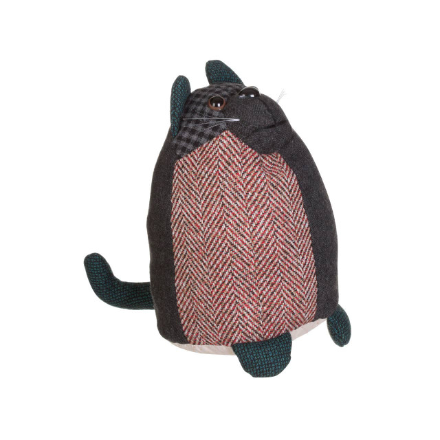 Premier Housewares Heritage Small Green Cat Door Stop