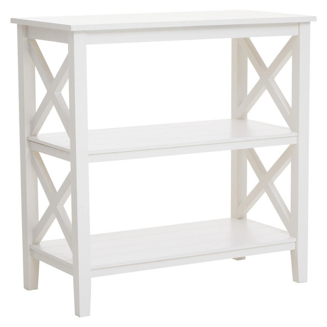 Premier Housewares Heritage Three Shelf Ivory Bookcase