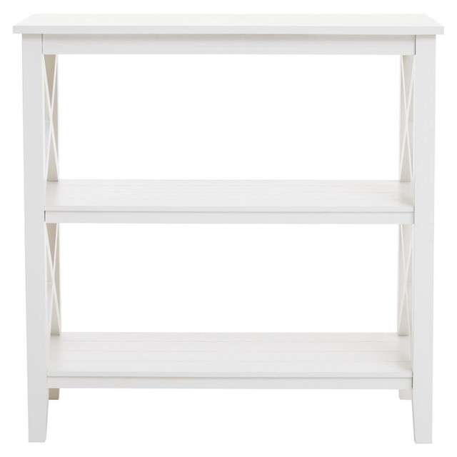 Premier Housewares Heritage Three Shelf Ivory Bookcase