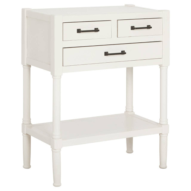 Premier Housewares Heritage White Pearl Finish Console Table