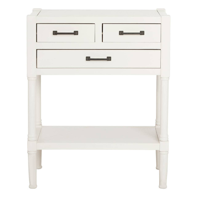 premier housewares Heritage White Pearl Finish Console Table