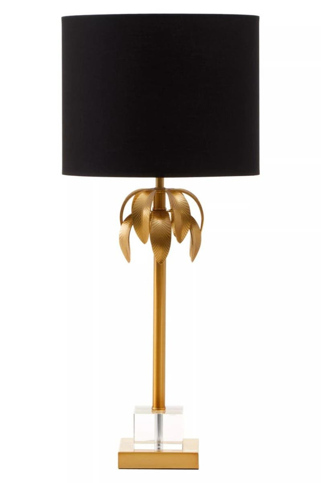 Premier Housewares Herta Gold Metal Finish Table Lamp