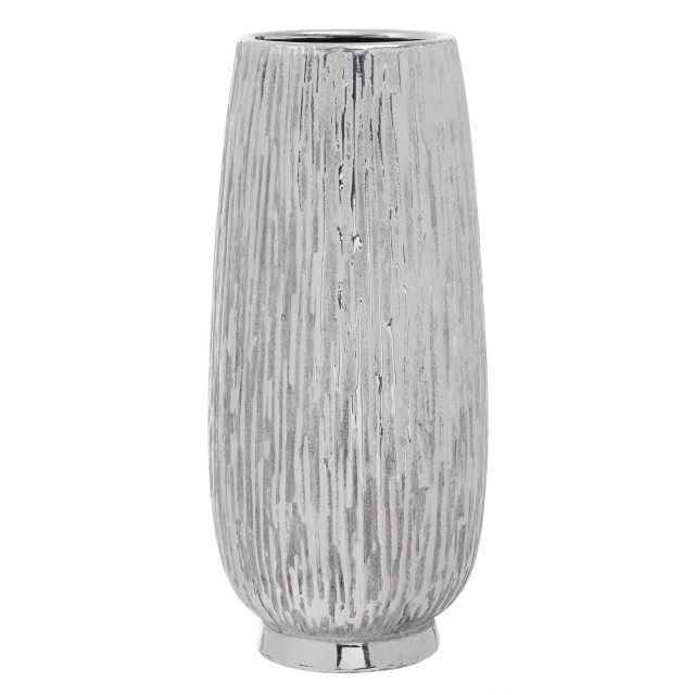 premier housewares Hesper Large Silver Ceramic Vase