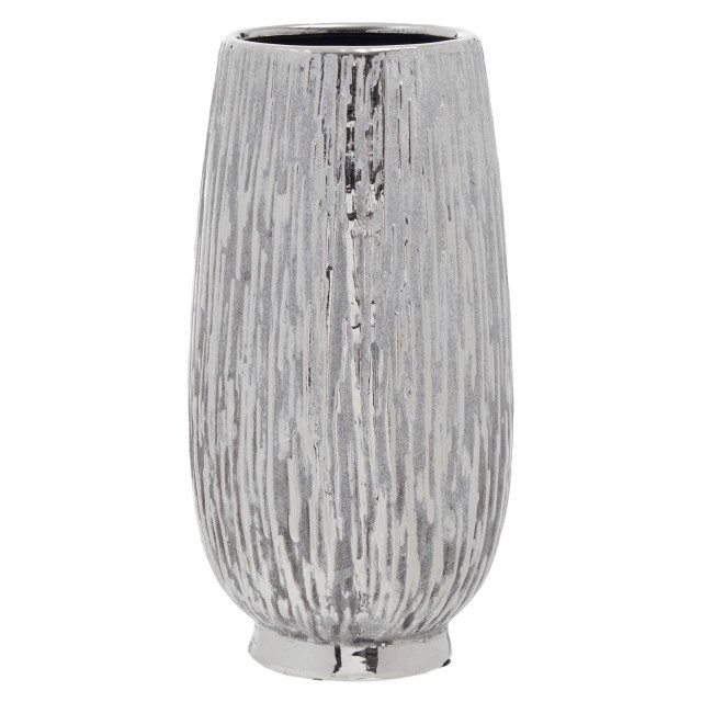 premier housewares Hesper Small Silver Ceramic Vase