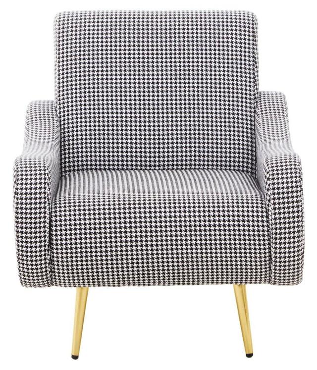 premier housewares Holli Black And White Checked Armchair
