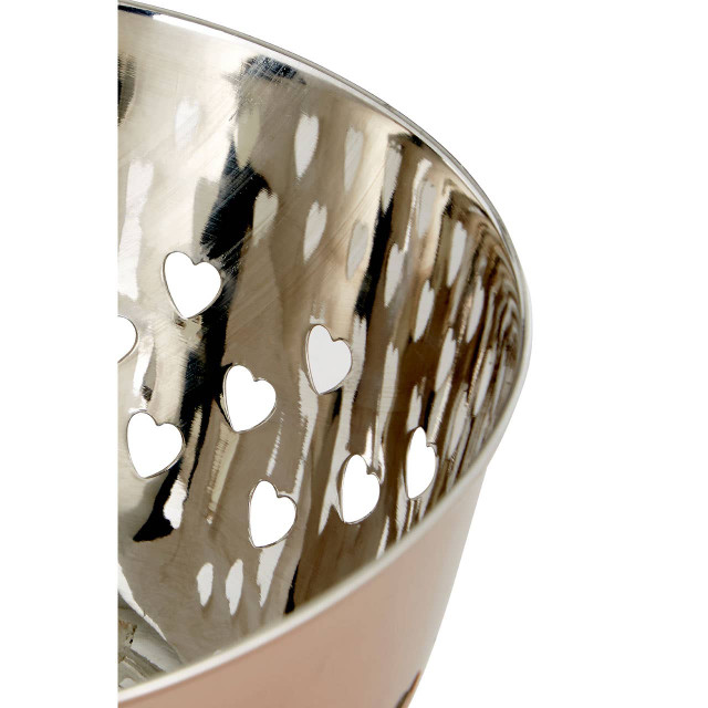 Premier Housewares Hollis Hearts Design Rose Gold Bowl