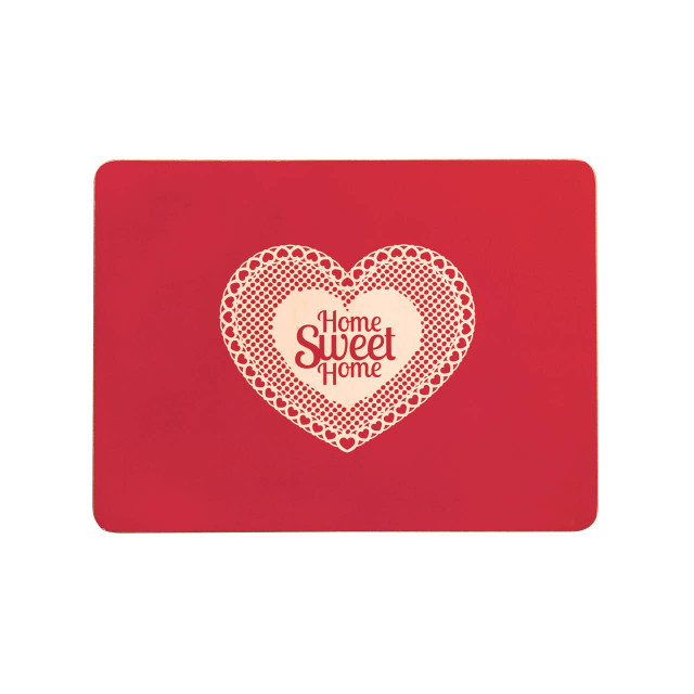 Premier Housewares Home Sweet Home Set Of Four Cork Placemats