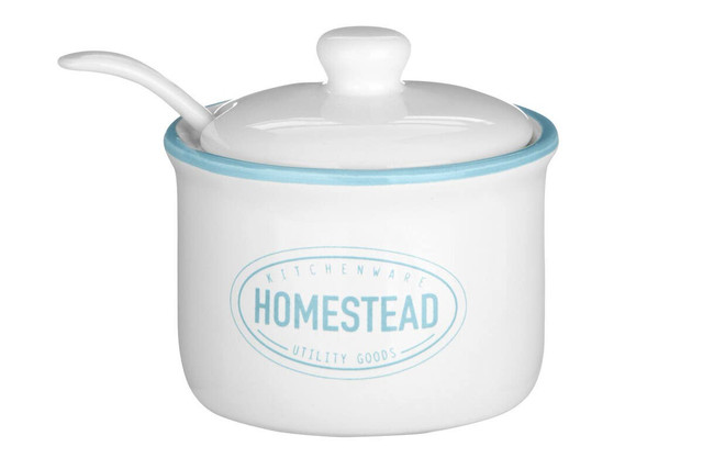 Premier Housewares Homestead Sugar Pot With Lid And Spoon
