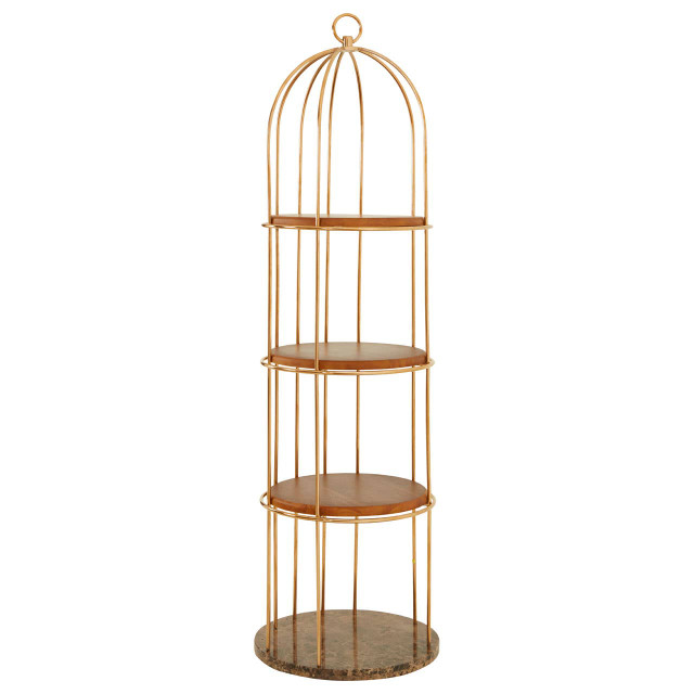 Premier Housewares Horizon 4 Tier Large Cage Design Shelf Unit