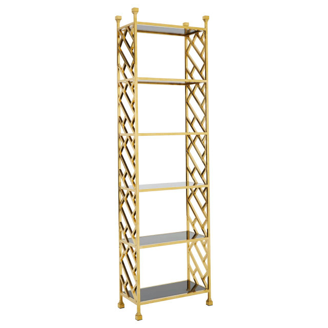 Premier Housewares Horizon 6 Tier Tempered Glass Shelving Unit