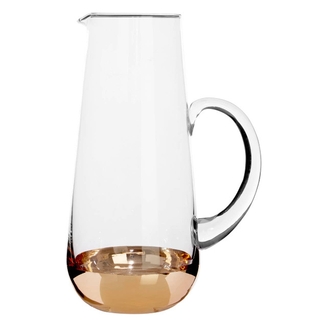 premier housewares Horizon Clear and Gold Finish Pitcher