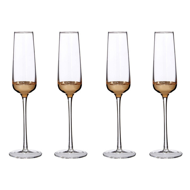 premier housewares Horizon Set Of Four Champagne Glasses