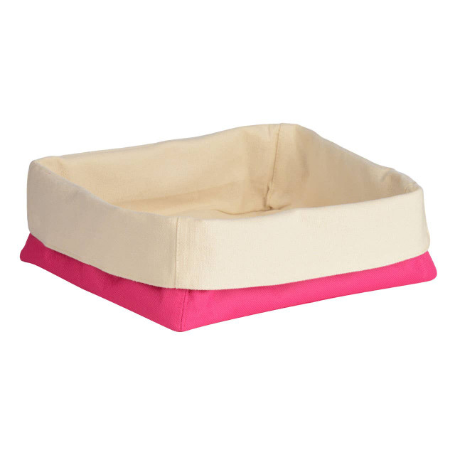 Premier Housewares Hot Pink And Cream Large Bread Basket