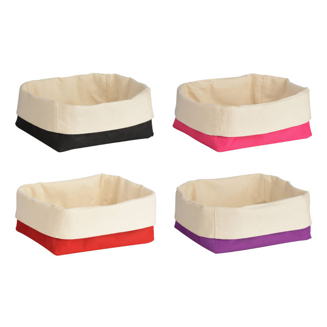 Premier Housewares Hot Pink And Cream Small Bread Basket