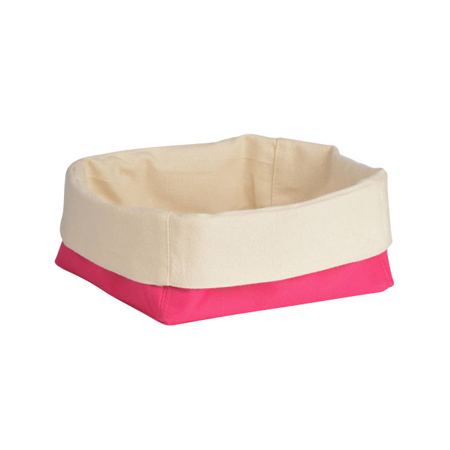 premier housewares Hot Pink And Cream Small Bread Basket